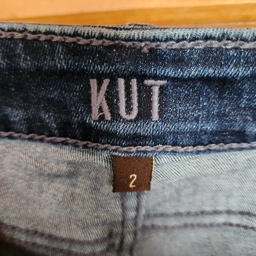 Kut from the Kloth 💜 Toothpick Skinny Dark Wash Low Rise Denim Jeans Sz 2 X 30